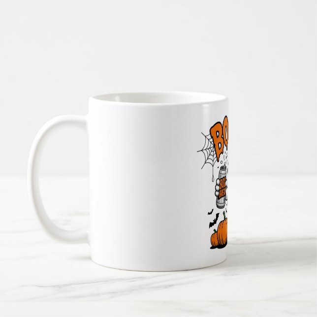 Taza De Café Funny Ghost "Boosch" Halloween Design (Izquierda)