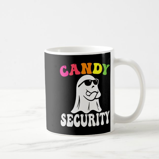 Taza De Café Funny Ghost Candy Security Halloween Costume Hallo (Derecha)