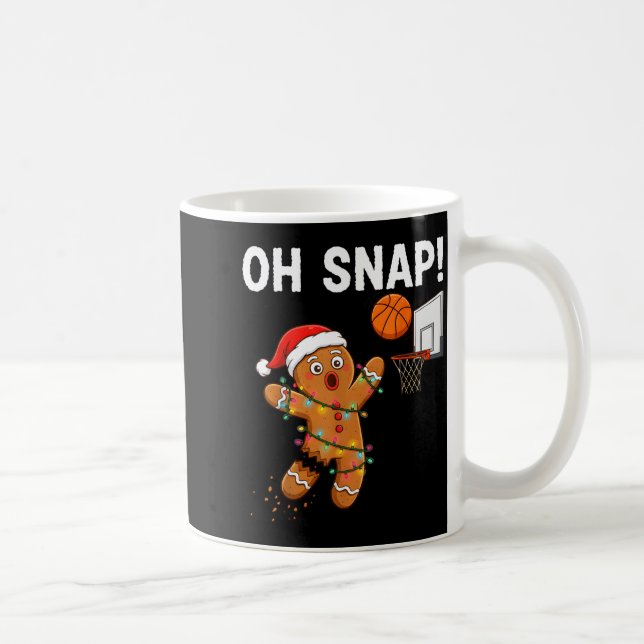 Taza De Café Funny Gingerbread Basketball Christmas Santa Cooki (Derecha)
