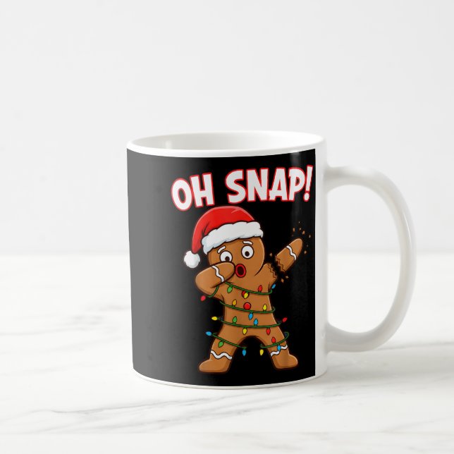 Taza De Café Funny Gingerbread Christmas Santa Dabbing Xmas Coo (Derecha)