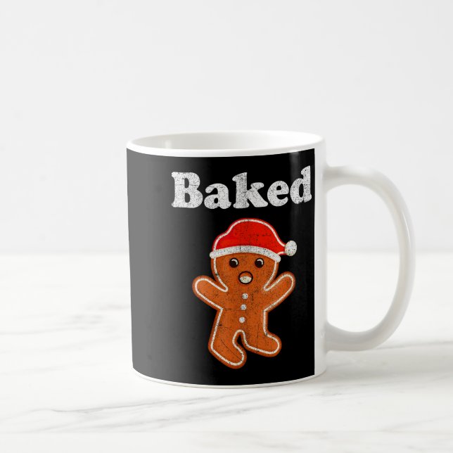 Taza De Café Funny Gingerbread Man Baked Cookie Baking Adult Ch (Derecha)