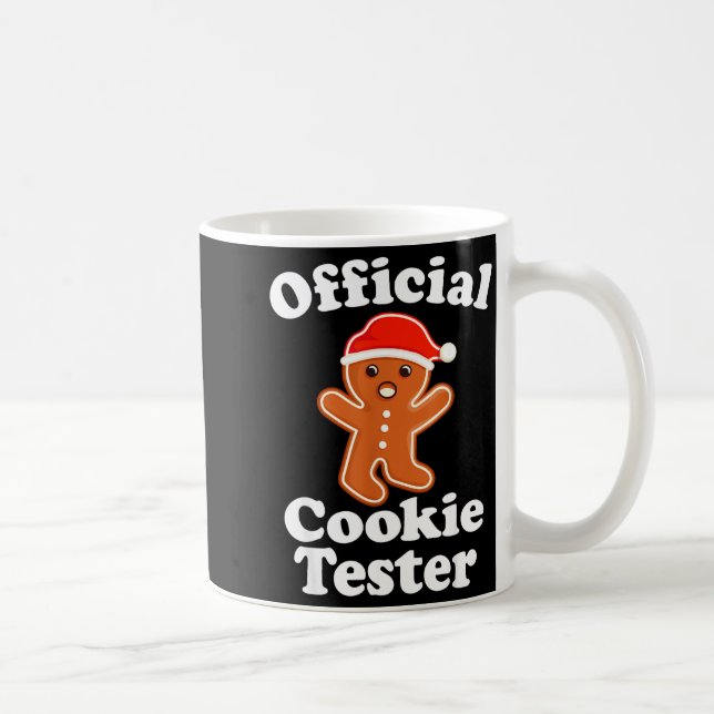 Taza De Café Funny Gingerbread Man Cookie Tester Christmas  (Derecha)