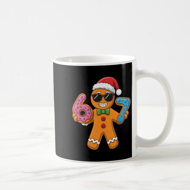 Taza De Café Funny Gingerbread Six Seven 67 Ice Cream Christmas (Derecha)