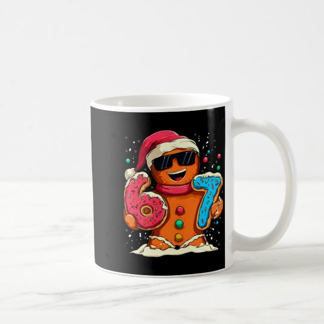 Taza De Café Funny Gingerbread Six Seven 67 Ice Cream Drip Chri (Derecha)