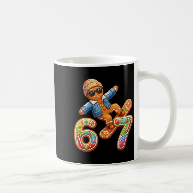 Taza De Café Funny Gingerbread Six Seven 67 Ice Cream Drip Chri (Derecha)