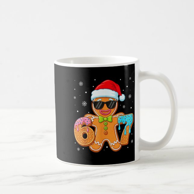 Taza De Café Funny Gingerbread Six Seven 67 Ice Cream Drip Chri (Derecha)