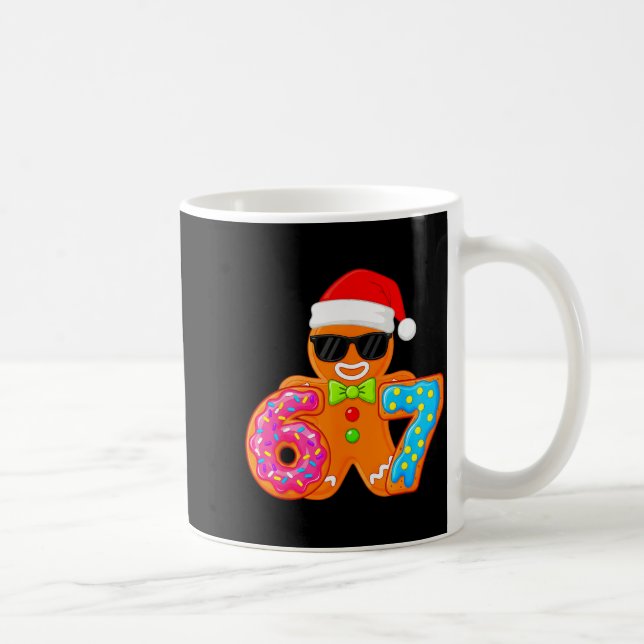 Taza De Café Funny Gingerbread Six Seven 67 Ice Cream Drip Chri (Derecha)