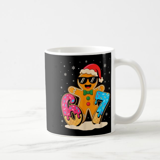 Taza De Café Funny Gingerbread Six Seven 67 Ice Cream Drip Chri (Derecha)