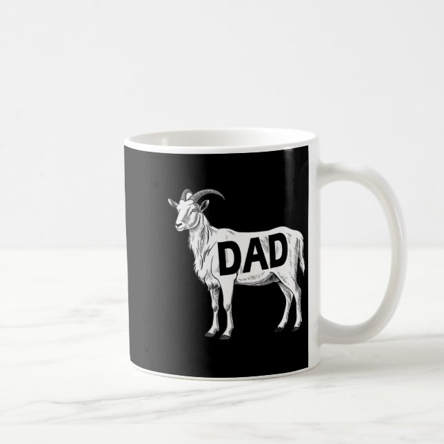 Taza De Café Funny Goat Gift Dad Sarcastic Graphic  (Derecha)