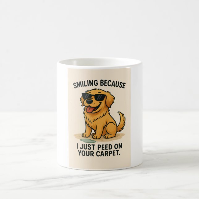 Taza De Café Funny Golden Retriever Mug  (Centro)