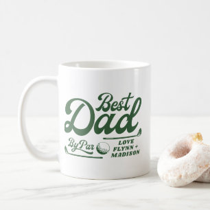 Taza De Café Funny Golfer Mejor Papá Por Par Día del Padre