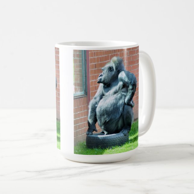 TAZA DE CAFÉ FUNNY GORILLA (Anverso derecho)