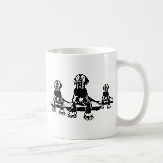 Taza De Café Funny Great Dane Ilios (Derecha)