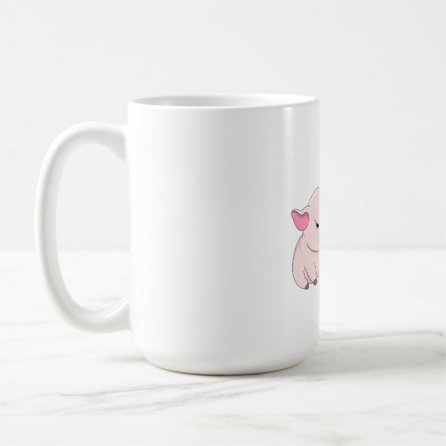 Taza De Café Funny Grumpy Pig Now Whaat Morning Coffee Mug (Izquierda)