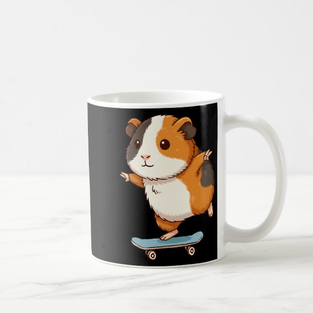Taza De Café Funny Guinea G Skater Skateboard Ballerina Zoo Boy (Derecha)