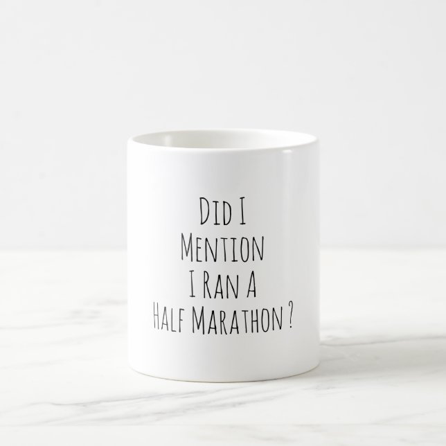 Taza De Café Funny Half Marathon Runner Marathoner Running (Centro)