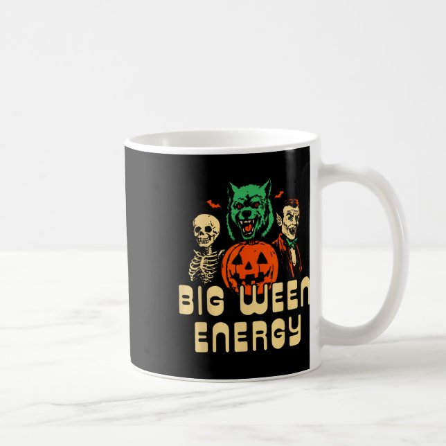 Taza De Café Funny Halloween Big Ween Energy Uni (Derecha)