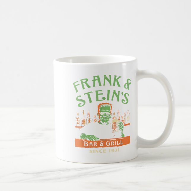 Taza De Café Funny Halloween Frank y Stein's Bar Grill (Derecha)