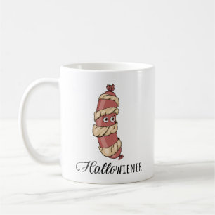 Taza De Café Funny Halloween Hotdog Mummy Hallowiener Pun