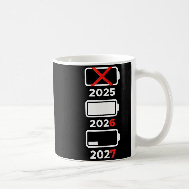 Taza De Café Funny Happy New Year 2026 2027 67 Meme Six Seven  (Derecha)