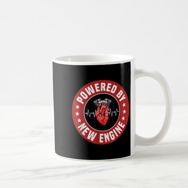 Taza De Café Funny Heart Transplant Survivor Quote Living Heart (Derecha)