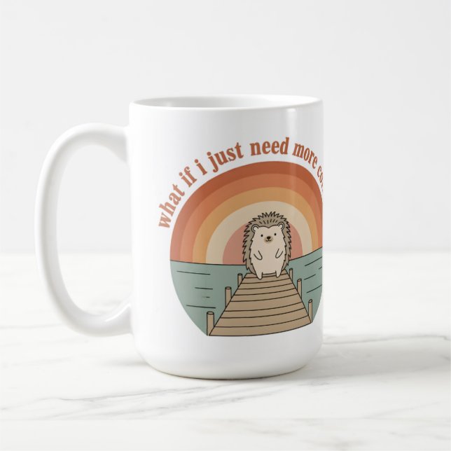 Taza De Café Funny Hedgehog Coffee Morning Slogan Mug (Izquierda)