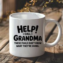 Funny Help Call Grandma Gift Grandmother 