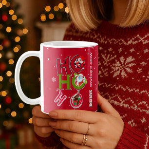Taza De Café Funny HO HO HO HO Retro Navidades Festividades
