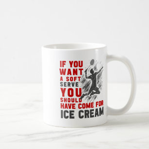 Taza De Café Funny Hombres Camisas Badminton Jugador de Badmint