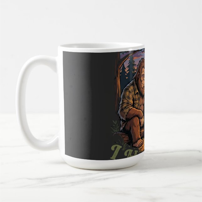 Taza De Café Funny I Have Plans With Bigfoot Camping & Hiking  (Izquierda)