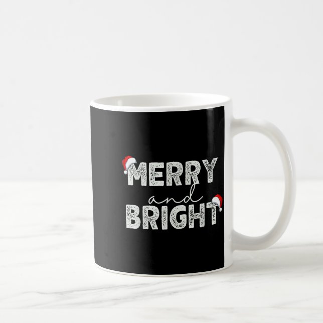Taza De Café Funny I'm Trying To Feel Merry And Bright Couples  (Derecha)