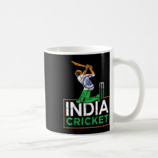 Taza De Café Funny India Flag Cricket Supporters Tee Indian Cri