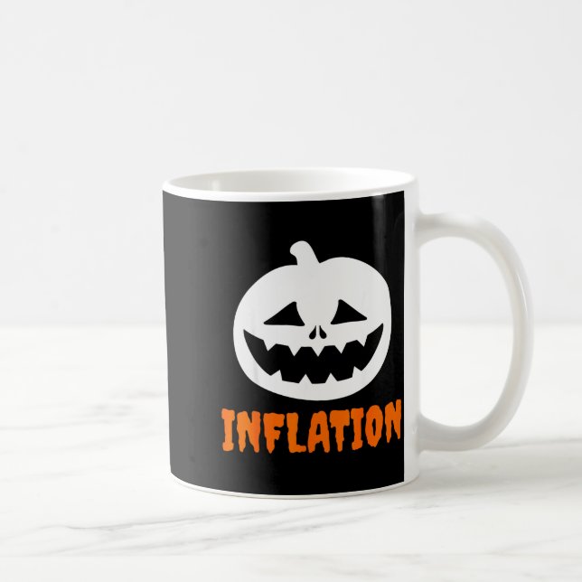 Taza De Café Funny Inflation Halloween Costume Couple Matching  (Derecha)
