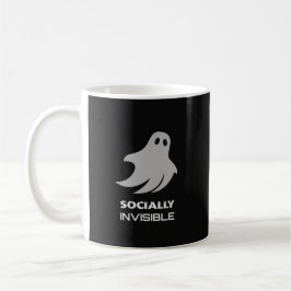 Taza De Café Funny Introvert Spooky Ghost