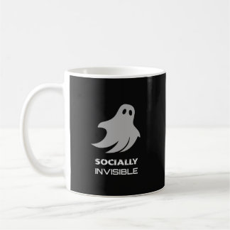 Taza De Café Funny Introvert Spooky Ghost