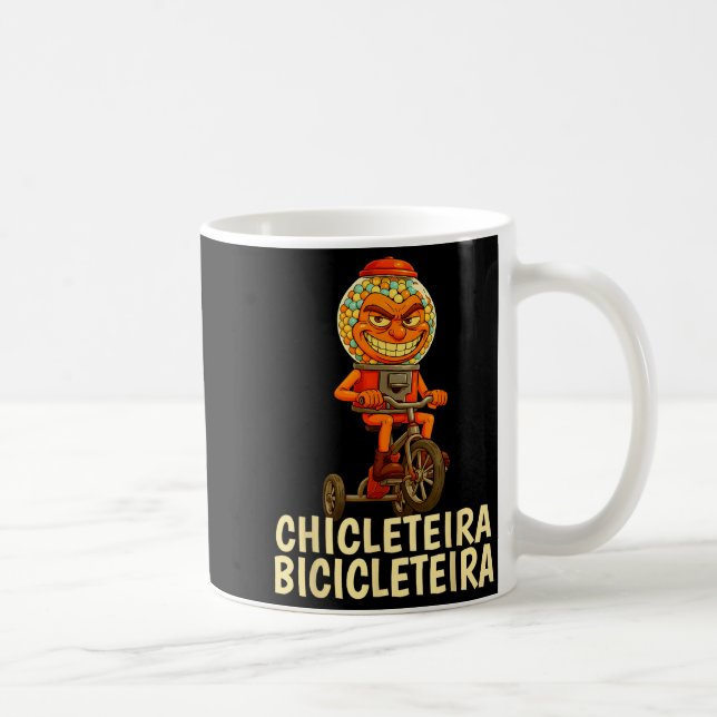 Taza De Café Funny Italian Brainrot Kids Meme Chicleteira Bicic (Derecha)