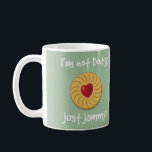 Taza De Café Funny Jammy Dodger Biscuit Mug<br><div class="desc">Una graciosa jarra de galletas de jammy dodger. ¡Un regalo ideal para comer galletas!</div>