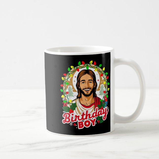 Taza De Café Funny Jesus Birthday Boy Christmas Xmas Holiday Ug (Derecha)