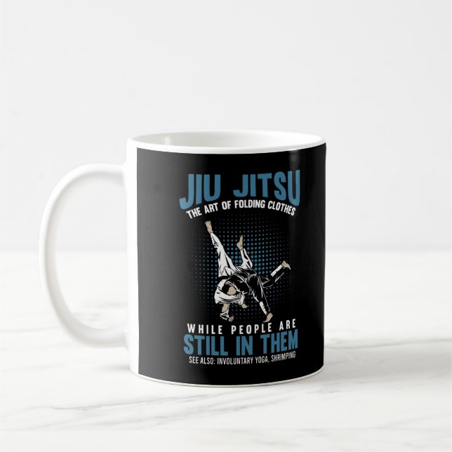 Taza De Café Funny Jiu Jitsu lucha contra el humor de entrenami (Izquierda)
