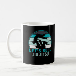 Taza De Café Funny Jiu Jitsu Roll Fighters Humor de entrenamien