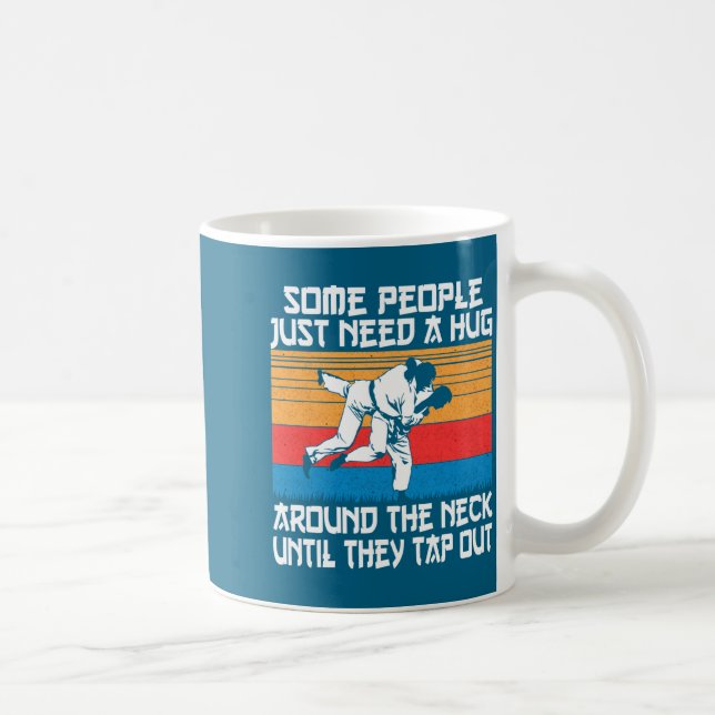 Taza De Café Funny Judo Jiu Jitsu Martial Arts Humor  (Derecha)