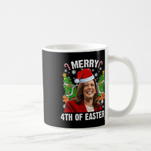 Taza De Café Funny Kamala Harris Navidades Santa Hat Merry 4