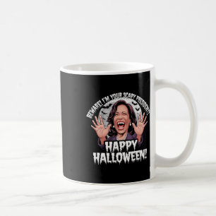 Taza De Café Funny Kamala Harris Scary Halloween Gag President