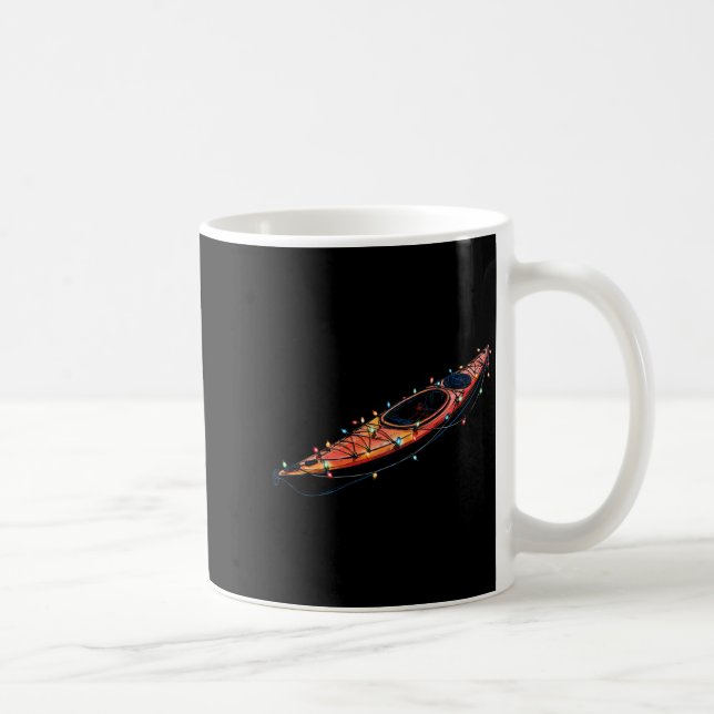Taza De Café Funny Kayak Christmas Graphics Lights Lover Kayaki (Derecha)
