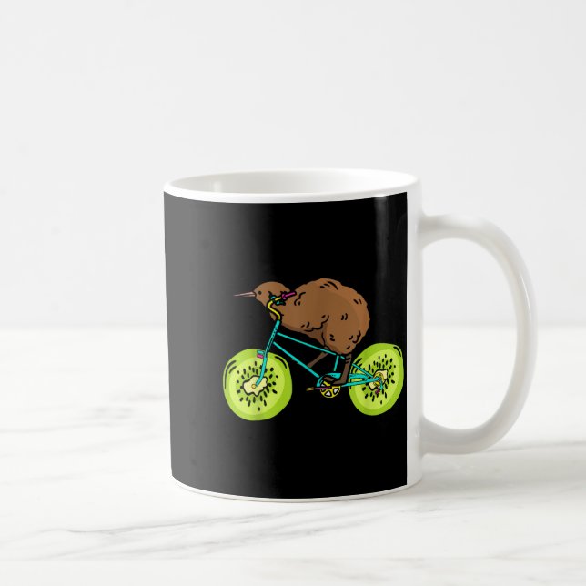Taza De Café Funny Kiwi Biker Cycling Gift New Zealand  (Derecha)