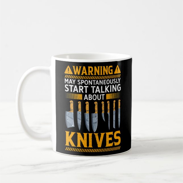 Taza De Café Funny Knife Collector Design Men Women Knife (Izquierda)
