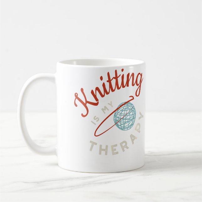 Taza De Café Funny Knitter Design Love To Knit Knitting (Izquierda)