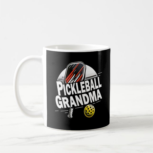 Taza De Café Funny la abuela del jugador de bolas (Izquierda)