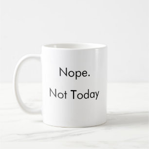 Taza De Café Funny Lazy Genius Nope Energy Coffee Mug