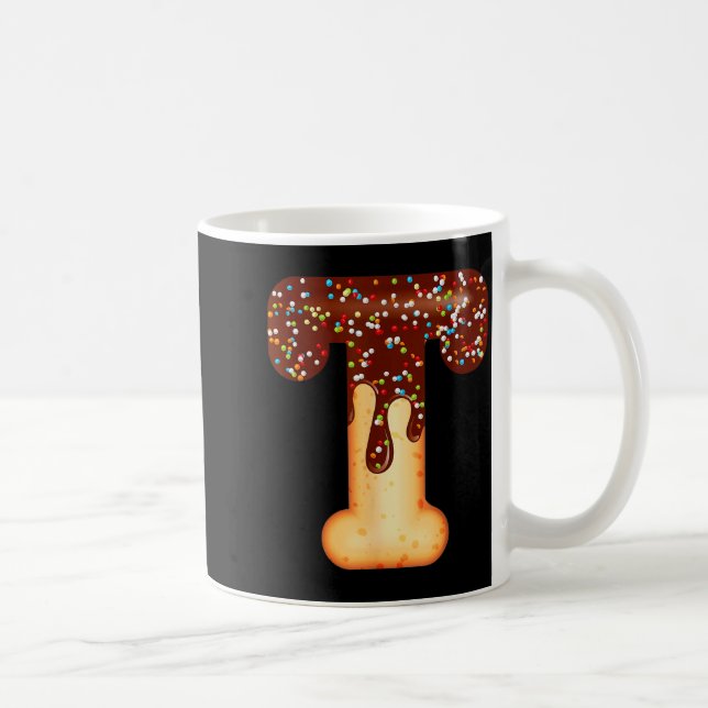 Taza De Café Funny Letter T Ice Cream Chocolate Sprinkles  (Derecha)